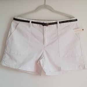 White Anthroplogie Jean Shorts